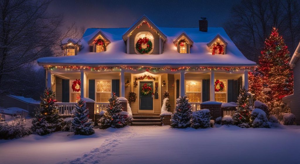 residential Christmas light design